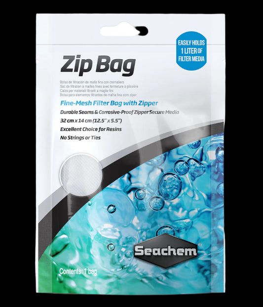 Seachem Zip Bag Small 12"x5.5" (32cm x 14cm)